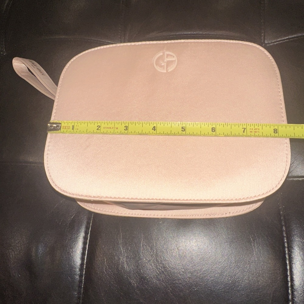 Giorgio Armani Beauty Pouch Blush Pink Bag Cosmetic Toiletry Case GWP Travel - Picture 14 of 15